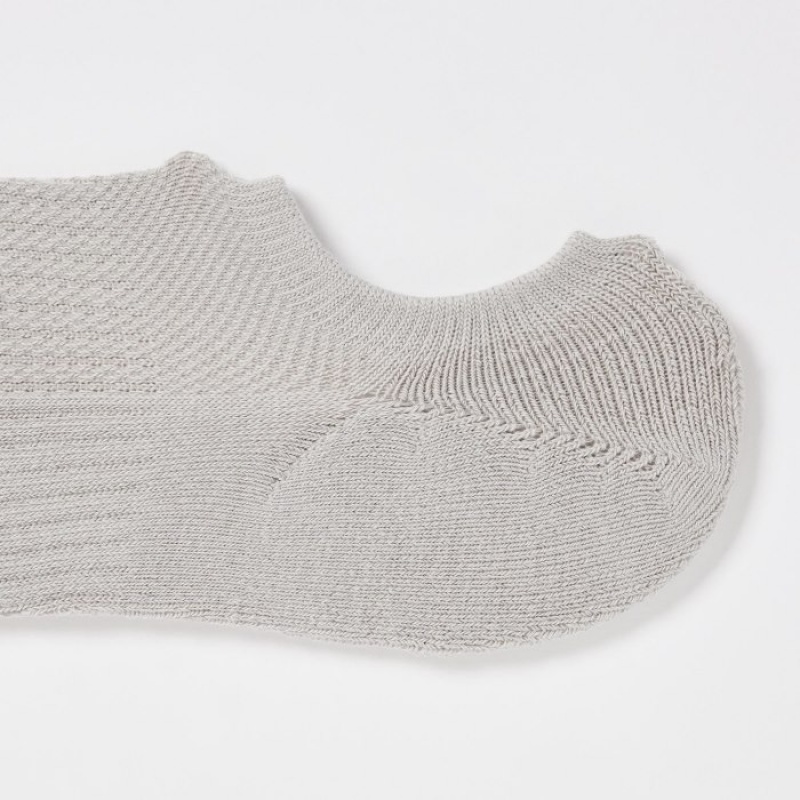 White Uniqlo Sport Footsies (3 Pairs) Women Socks | 3927444