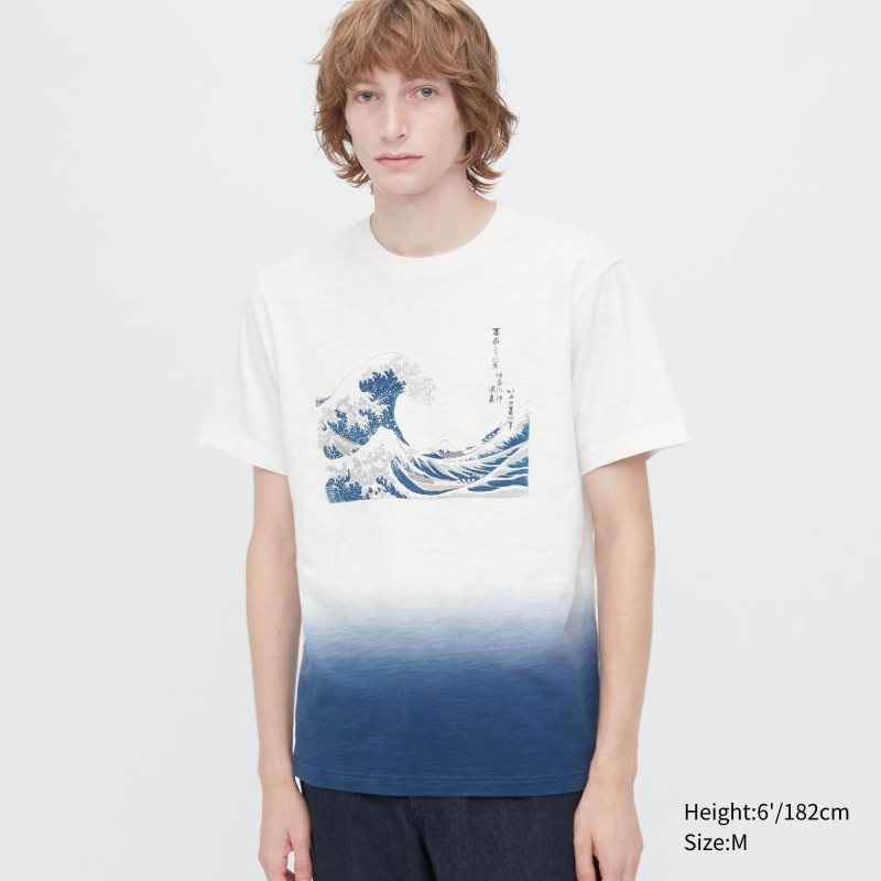 White Uniqlo Ukiyo-e Ut Short-sleeve Graphic Men T Shirts | 1953847