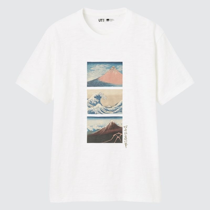 White Uniqlo Ukiyo-e Ut Short-sleeve Graphic Men T Shirts | 7593606