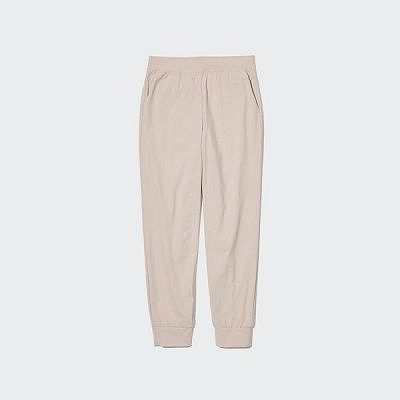 White Uniqlo Ultra Stretch AIRism Women Joggers | 9915956