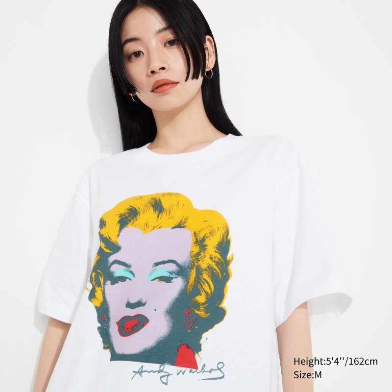 White Uniqlo Ut Archive Ut Short Sleeve Graphic Andy Warhol Men T Shirts | 2168796