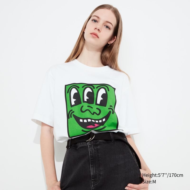 White Uniqlo Ut Archive Ut Short Sleeve Graphic Keith Haring Men T Shirts | 6497097
