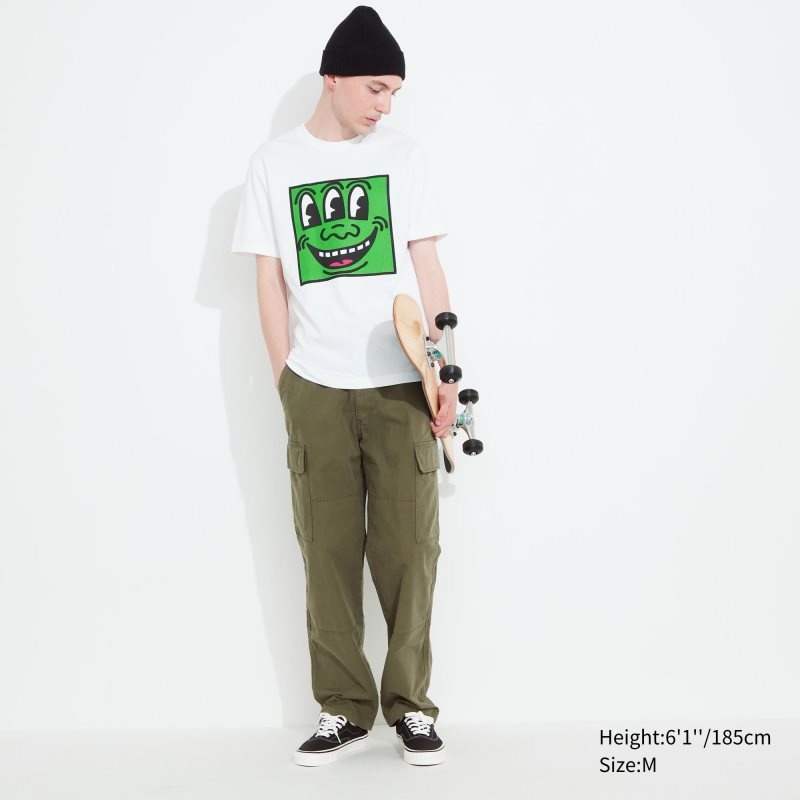 White Uniqlo Ut Archive Ut Short Sleeve Graphic Keith Haring Men T Shirts | 6497097