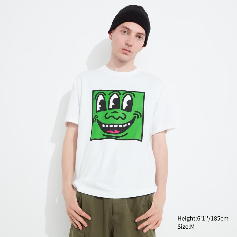 White Uniqlo Ut Archive Ut Short Sleeve Graphic Keith Haring Men T Shirts | 6497097