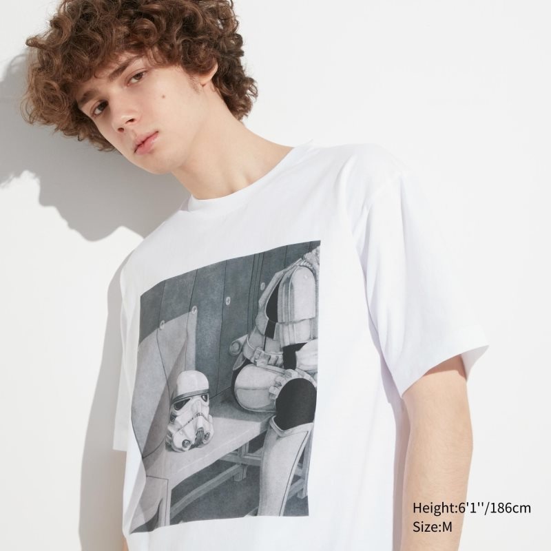 White Uniqlo Utgp2023: Magic For All Ut Short-sleeve Graphic Jim Chen-hsiang Hu Men T Shirts | 1377407