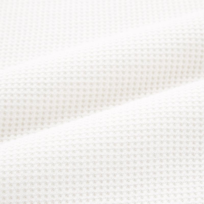 White Uniqlo Waffle Crew Neck Long-Sleeve Men T Shirts | 1522797