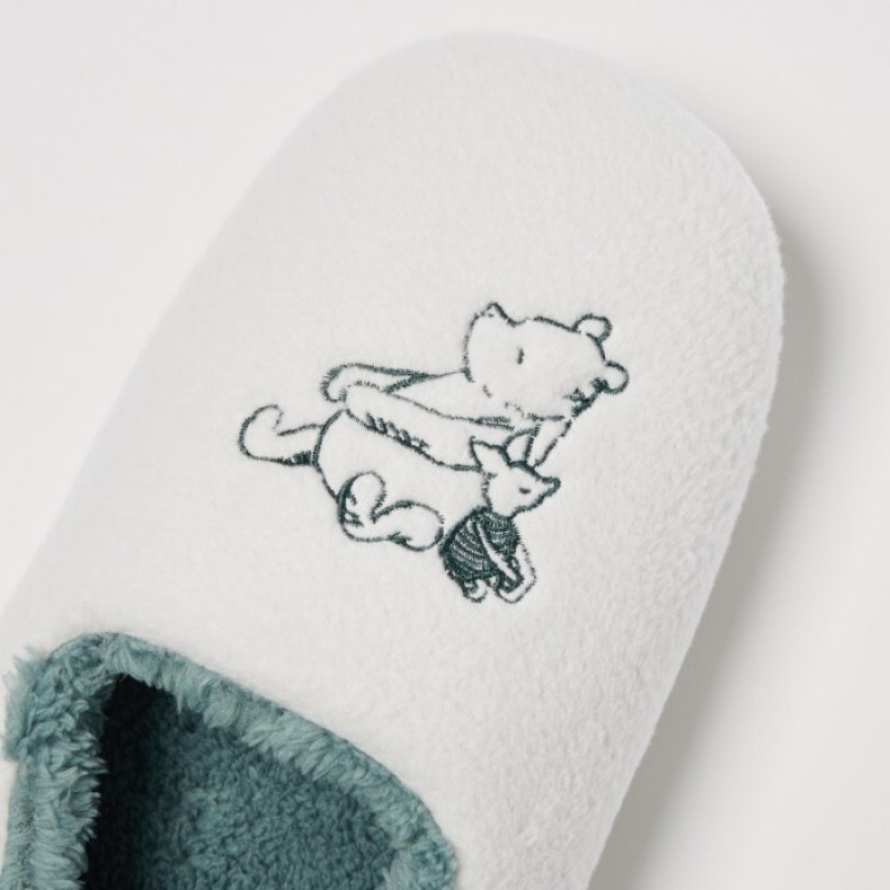 White Uniqlo Winnie the Pooh Collection Women Slippers | 4720468