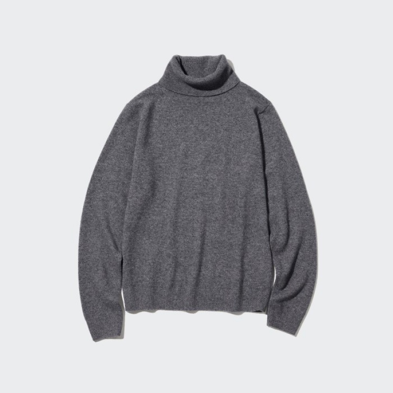 Yellow Uniqlo Cashmere Turtleneck Women Sweaters | 2766884