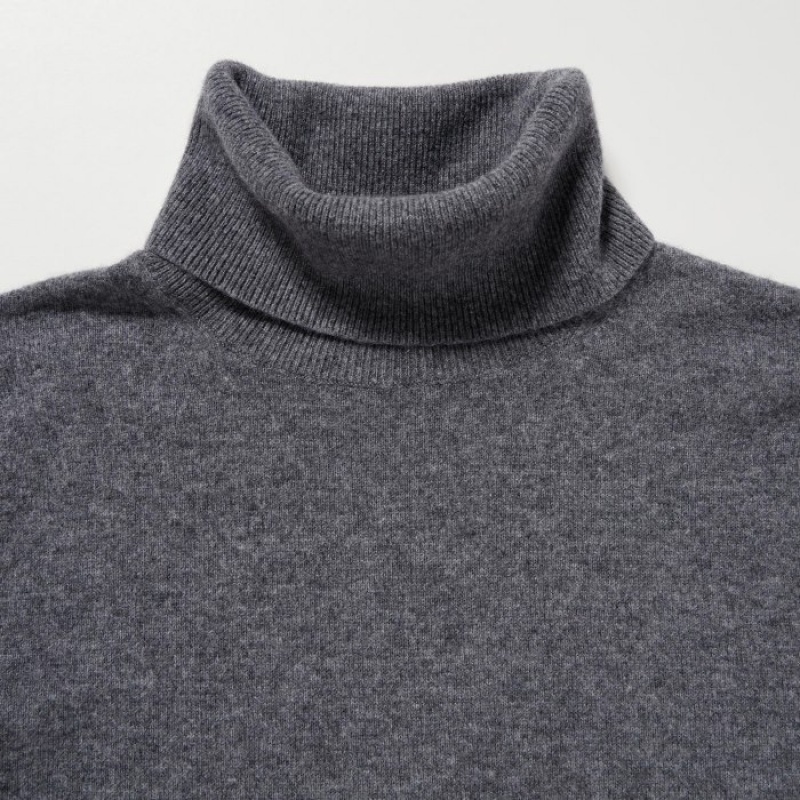 Yellow Uniqlo Cashmere Turtleneck Women Sweaters | 2766884
