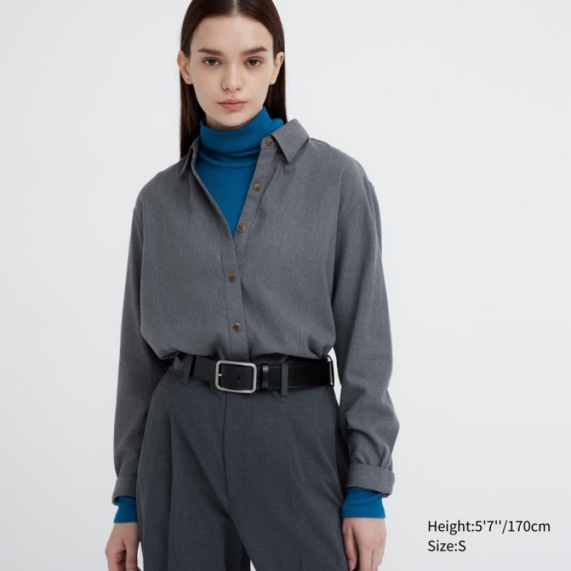 Yellow Uniqlo HEATTECH Extra Warm Seamless Ribbed Turtleneck Long-Sleeve Women T Shirts | 2495559