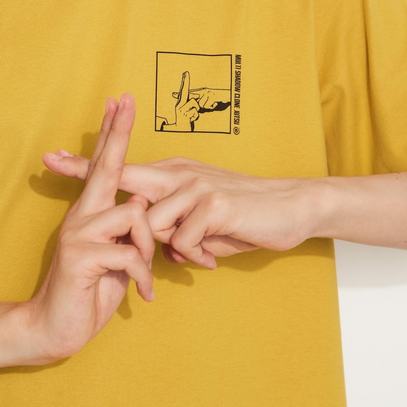 Yellow Uniqlo Naruto Ut Short-sleeve Graphic Naruto Uzumaki Men T Shirts | 3715105