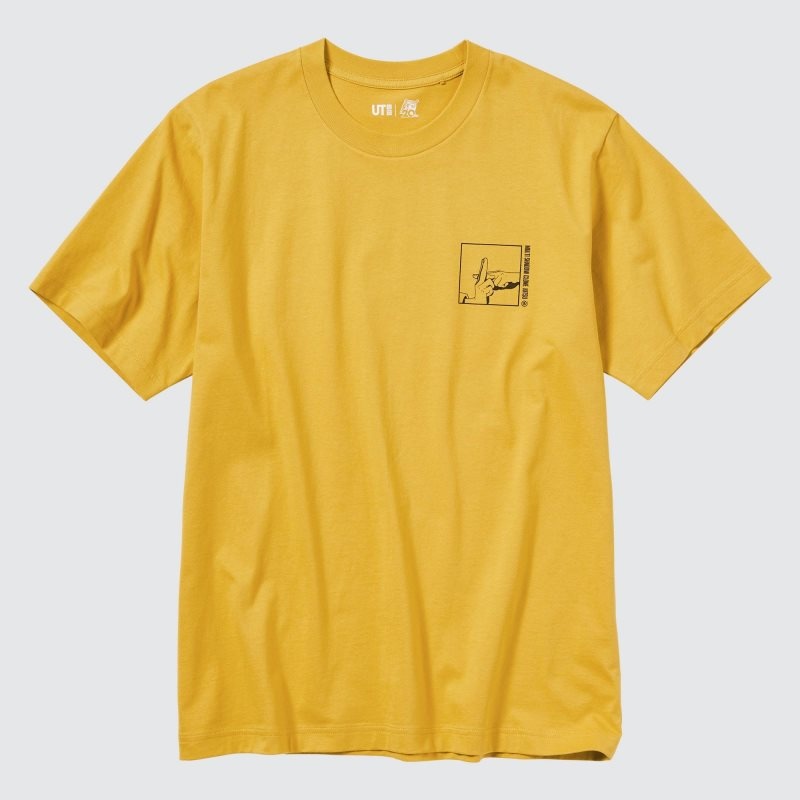 Yellow Uniqlo Naruto Ut Short-sleeve Graphic Naruto Uzumaki Men T Shirts | 3715105