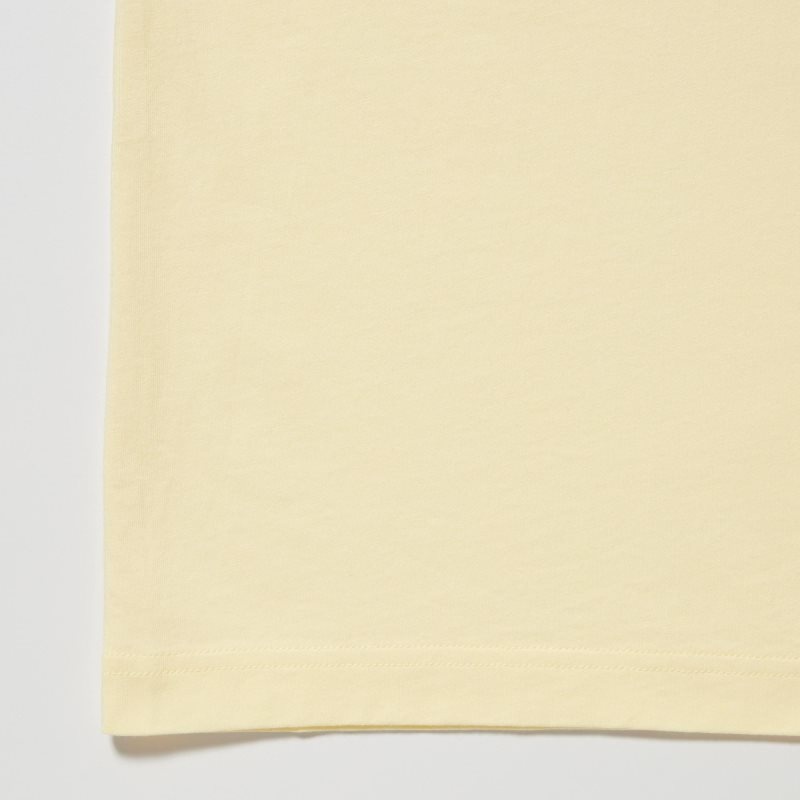 Yellow Uniqlo Peanuts Hawaii Ut Short Sleeve Graphic Men T Shirts | 7041323