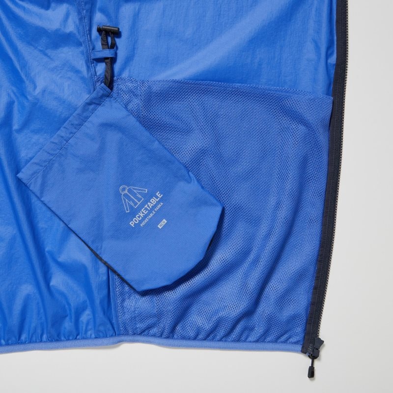Yellow Uniqlo Pocketable Uv Protection 3d Cut Color Block Men Parka | 305001