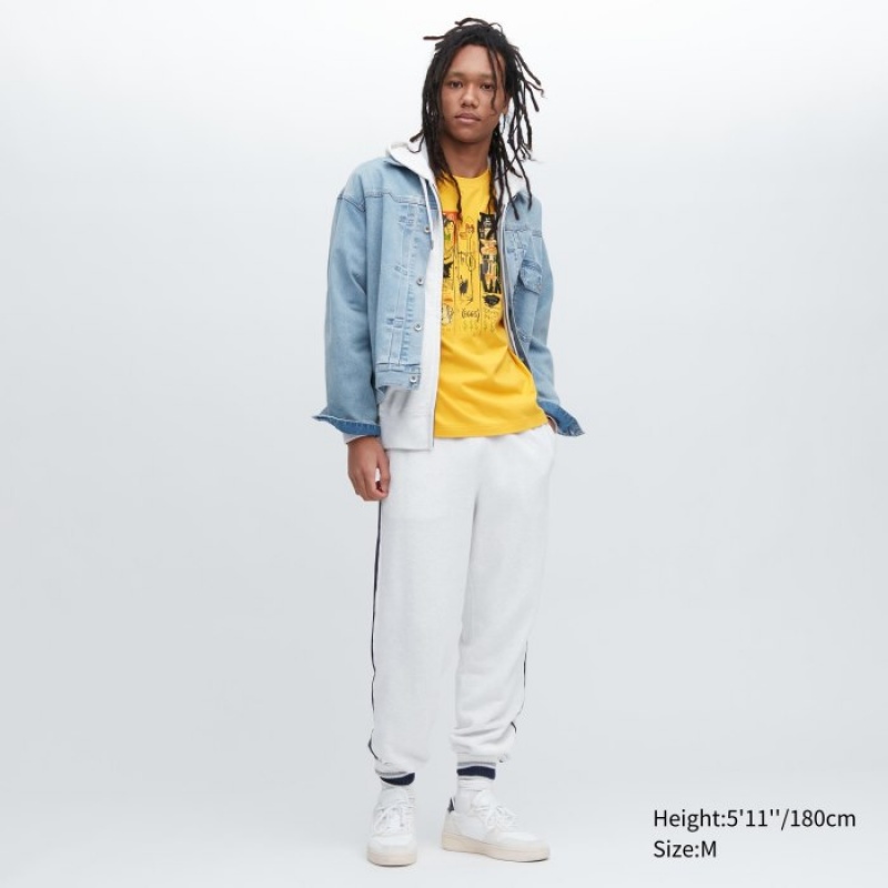 Yellow Uniqlo UT Archive UT Short Sleeve Jean-Michel Basquiat Women T Shirts | 4043314