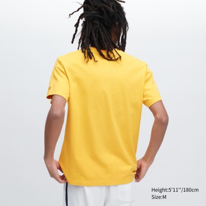 Yellow Uniqlo UT Archive UT Short Sleeve Jean-Michel Basquiat Women T Shirts | 4043314