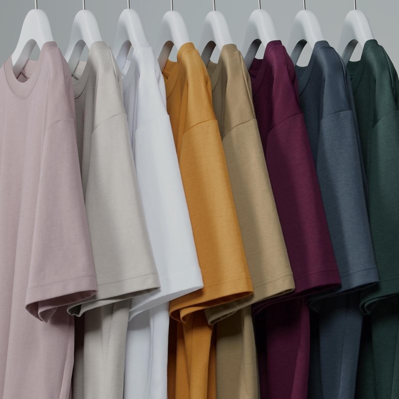 Yellow Uniqlo U AIRism Cotton Oversized Crew Neck Half-Sleeve Men T Shirts | 1534350