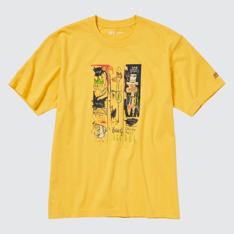 Yellow Uniqlo Ut Archive Ut Short Sleeve Graphic Jean-michel Basquiat Men T Shirts | 1685501